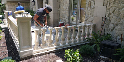 stone pillar repair