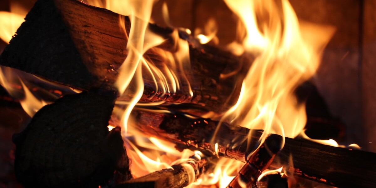 Wood-Burning Fireplace