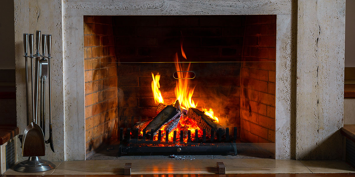 Wood Burning Fireplace