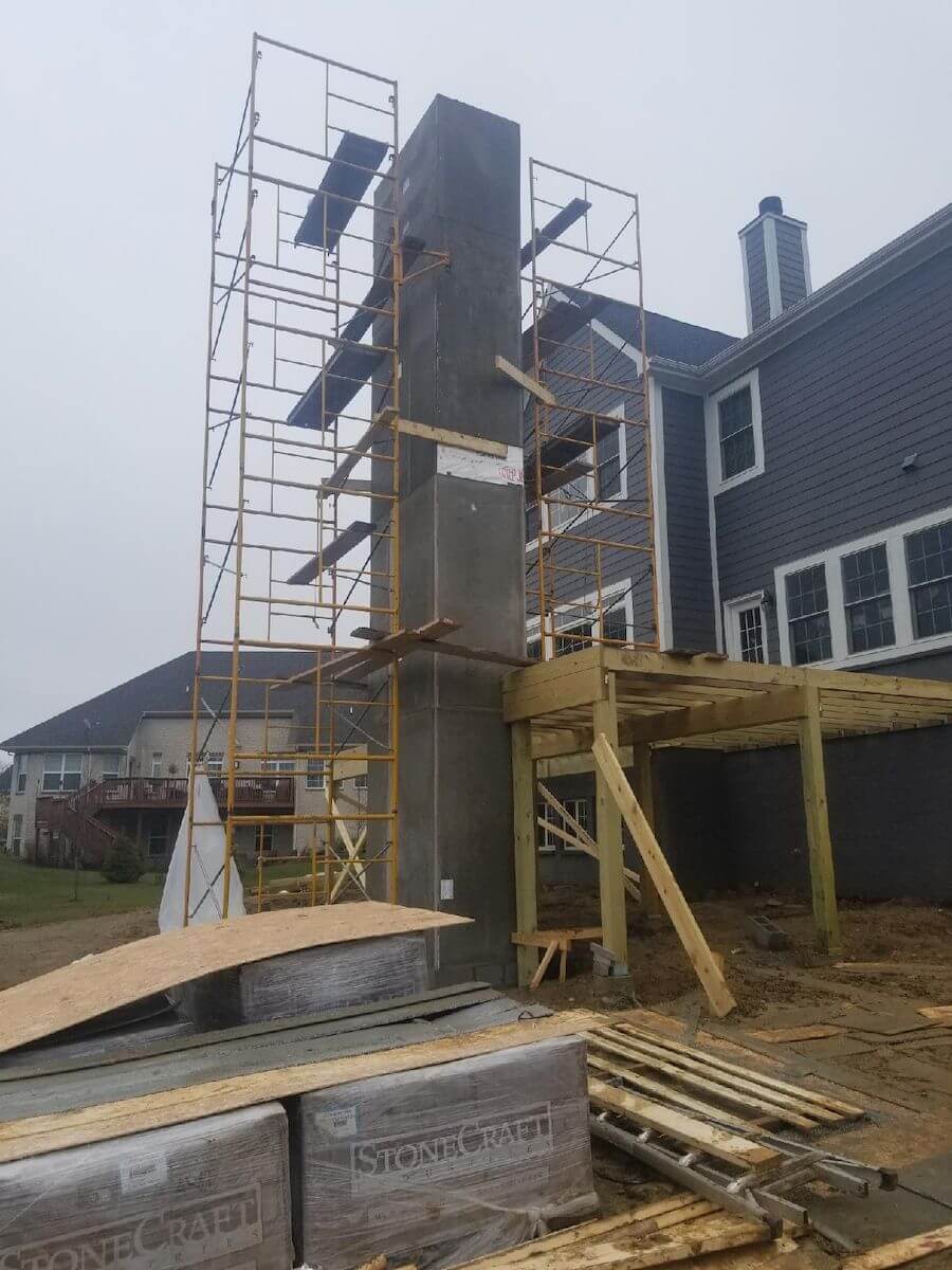 chimney rebuild