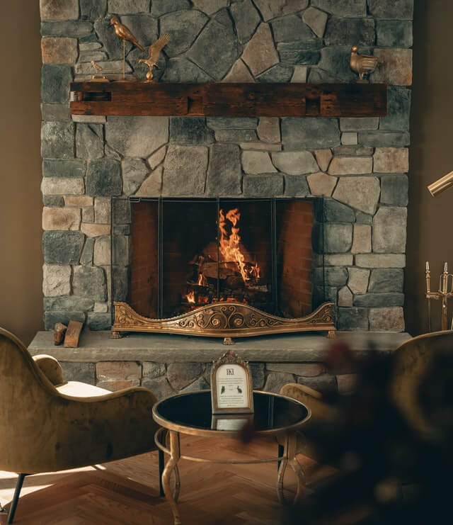 gas to wood fireplace