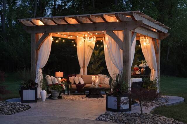 outdoor living space